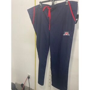 Scrub Dudz University of Arizona Wildcats Navy Blue Medical Scrub Pants Mens M